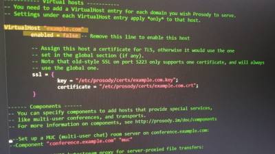 Sección por defecto del bloque VirtualHost